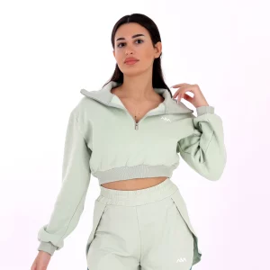 Women - Green Long Sleeve Hoodie