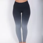 Women - Black Grey Gradient Legging
