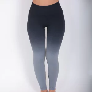 Women - Black Grey Gradient Legging
