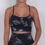 Women - Black Mesh Sports Bra