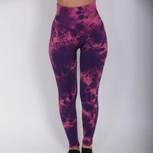 Women - Purple Mesh Legging